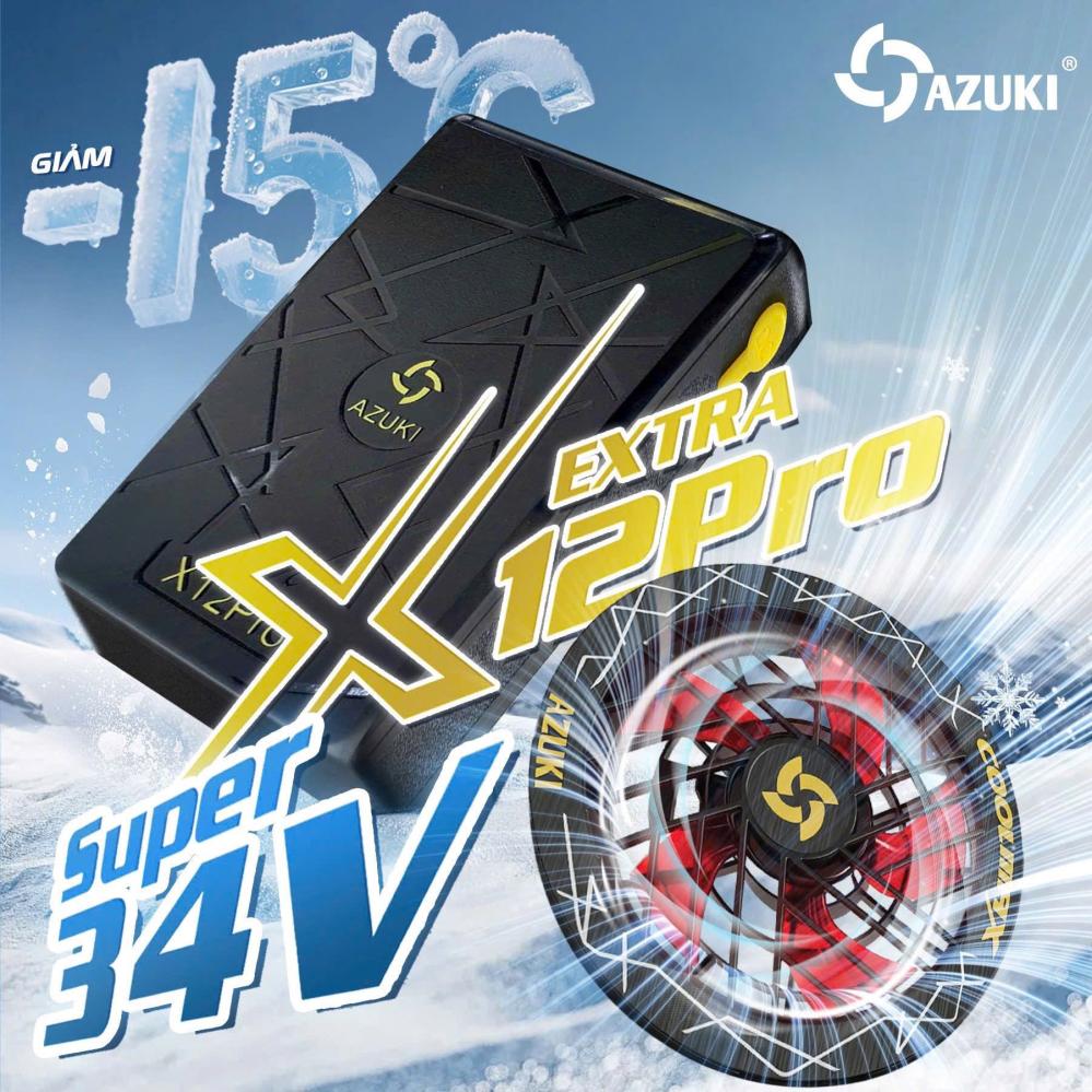 Bộ phụ kiện (Không áo) Azuki X12 Pro - 34V | 30.000mAh