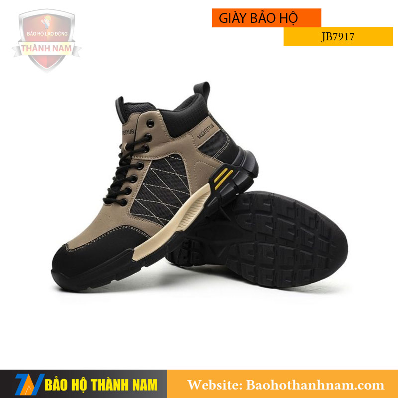 Giày bảo hộ cổ cao JB7917 - Mũi sắt, lót kevlar chống đinh