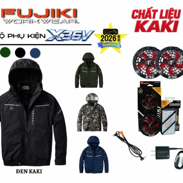 Alternative view of Áo điều hòa FUJIKI X36 - Pin 30.000mAh, Quạt 36v siêu khỏe