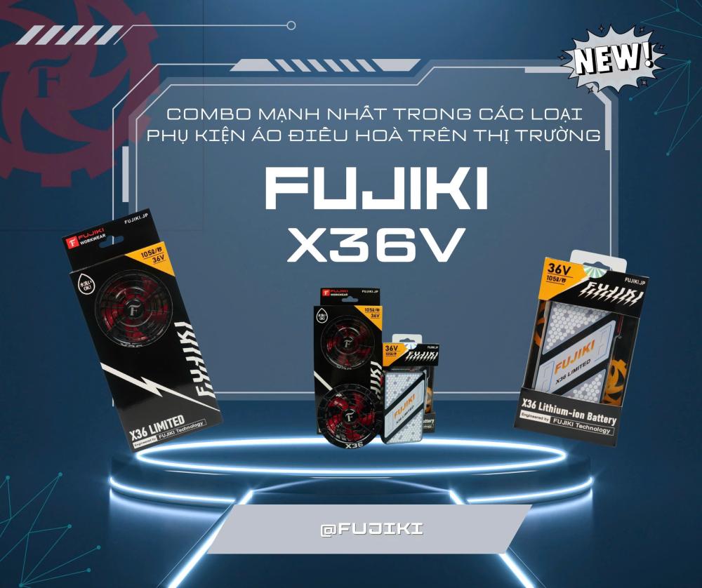 Áo điều hòa FUJIKI X36 - Pin 30.000mAh, Quạt 36v siêu khỏe - Ảnh 9